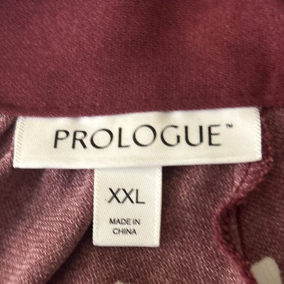 Prologue SZXXL Wine Floral Tie Neck Dress Career Modern Interview Travel Comfy - Picture 13 of 16